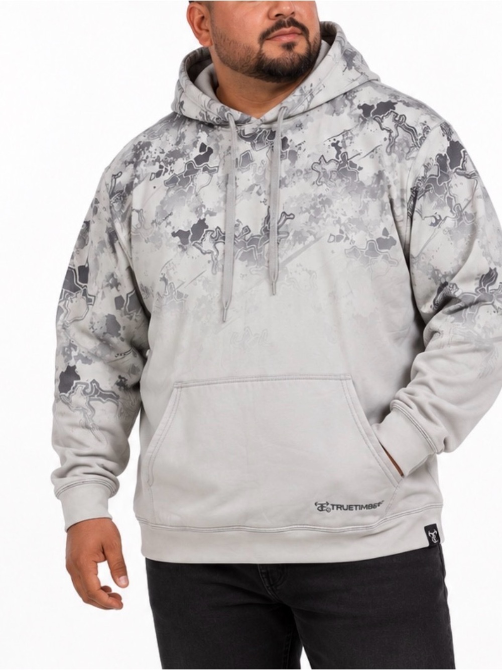 Truetimber Men's Hooded Pullover in Light Gray Camouflage 2XXL